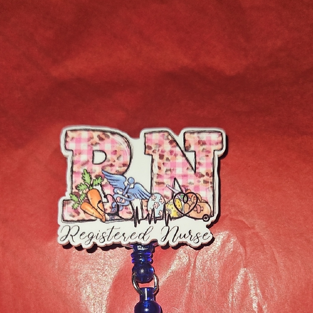 RN Registered Nurse Badge Reel